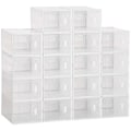 Miniatyrbillede 1 af 7: Rootz Modular Shoe Storage Boxes - Skoskabe - Gennemsigtige arrangører - Holdbar plast - 25L x 35W x 19H cm