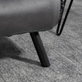 Miniatyrbillede 8 af 10: Rootz 2-personers fløjlssovesofa - sovesofa - sovesofa - Justerbart ryglæn - tyk polstring - 102 cm x 73 cm x 81 cm (sofa) / 183 cm x 98,5 cm x 26 cm