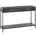 Miniatyrbild 5 av 9: Rootz Console Table - Entrance Table - Side Table - Table - 2 Drawers - Grey - 120 x 30 x 81.5 cm