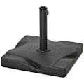 Miniatyrbillede 1 af 10: Rootz Parasolstativ - Parasolfod - 20 kg Parasolstativ til parasol - Parasolstænger - Parasolstativ til have - Balkon - Cement - Sort - 41,5 x 41,5