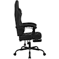 Pikkukuva 9 / 9: Rootz-hierontapelituoli - Ristiselän tuki - Makaava toiminto - Ergonominen muotoilu - Leveä pehmustettu istuin - 64 cm x 127 cm x 54 cm