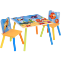 Miniatyrbillede 2 af 8: Rootz børnebord og stolesæt - Børnemøbelsæt - Studie- og aktivitetsbord - Holdbart MDF og fyrretræ - Tilskynder til kreativitet - Nem montering - 60 c