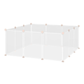 Pikkukuva 1 / 8: Rootz DIY Pet Playpen - Wit - Metalli, Pp, Hars - 41, 33 cm x 41, 33 cm x 17, 71 cm