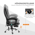 Miniatyrbillede 6 af 10: Rootz Massage Kontorstol - Vibrerende Stol - Opvarmet lænde - Ergonomisk computerstol - 65cm x 160cm x 104cm