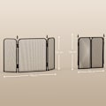 Miniatyrbild 3 av 7: Rootz Fireplace Spark Guard - Brandskärm - Härdskydd - Garanterar säkerhet - 96W x 1,3D x 56H cm