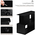 Miniatyrbillede 6 af 8: Rootz L-formet 2-i-1 skrivebordshylde - Computerbord - Gaming Station - E1 træmateriale - 100 cm x 77 cm x 120 cm