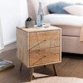 Miniatyrbillede 2 af 7: Rootz Sengebord - Sengeborde - Massivt træ - Brun - 40 x 56 x 40 cm