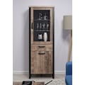 Pikkukuva 5 / 7: Rootz Wooden Display - Furniture - Furnishing - Showcase - Item Piece - Creation - Article - Brown & Black - 70 x 195 x 45 cm