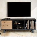 Miniatyrbillede 6 af 7: Rootz Modern TV Underskab - Underholdningscenter - Mediekonsol - Eg-indretning - Rummelig opbevaring - 150 cm x 55 cm x 40 cm