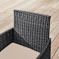Miniatyrbillede 4 af 6: Rootz Havemøbelsæt - Udendørs møbelsæt - Havemøbelsæt - Spisestuesæt - Loungesæt - Samtalesæt - Bistrosæt - Rattan møbelsæt - Sort/Taupe