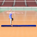 Miniatyrbild 2 av 5: Rootz Balansbalk - Gymnastikbalk - Inomhus - Utomhus - Fällgymnastik - Balansbalk - Upp till 120 Kg - Blå - 210L x 10W x 6,5H cm