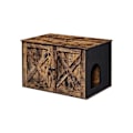 Pikkukuva 1 / 9: Rootz Cat House - hiekkalaatikko - Lemmikkien kalusteet - Lastulevyrakenne - Kaareva sisäänkäynti - Monikäyttöinen - 80 cm x 53 cm x 49,2 cm
