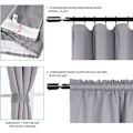 Miniatyrbillede 5 af 8: Rootz Premium mørklægningsgardiner - Lysblokerende gardiner - Privatlivsgardiner - 100 % polyester - Termisk isoleret - Energieffektiv - Støjreduceren