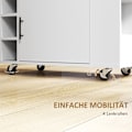 Miniatyrbillede 7 af 11: Rootz Kitchen Trolley - Rolling Island - Bærbar vogn - Vinstativer & opbevaring - Rubberwood Top - 83L X 40W X 83H CM