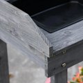 Pikkukuva 5 / 7: Rootz-istutuspöytä - puinen istutuspöytä laatikolla - 2 irrotettavaa pyörää - kuusi - ruskea - 92 cm x 45 cm x 119 cm