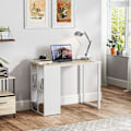 Miniatyrbillede 7 af 11: Rootz Compact Computer Desk - Small Office Desk - Moderne arbejdsområde -bord - Opbevaringsrum - 100 x 54 x 75 cm