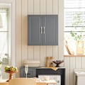 Miniatyrbillede 2 af 7: Rootz vægskab - Badeværelsesskab - Medicinskab - Alsidig opbevaring - Justerbare hylder - Robust MDF-konstruktion - 60cm x 60cm x 30cm