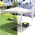 Pikkukuva 8 / 9: Rootz Gazebo Pop-Up -teltta - Vedenpitävä pagodi - Aurinkosuojakatos - UV- ja sadesuoja - Helppo asennus - Säädettävä korkeus - 3 m x 3 m - Beige