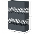 Miniatyrbild 3 av 7: Rootz paraplyställ - Vattenuppsamlare - Paraplyhållare - 28 x 12 x 41 cm - Metall - Antracit