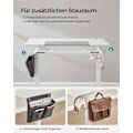 Miniatyrbillede 4 af 8: Rootz Elektrisk ståbord - Højdejusterbart skrivebord - Sit Stand-skrivebord - Spånplade - Stålramme - 60cm x 140cm x (72-120cm) - Hvid/Grå