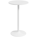 Miniatyrbild 1 av 6: Rootz Barbord - Bord för 2 personer - Modern design - Runt bord - Pulverlackerat stål - Vit - 60 x 60 x 102 cm