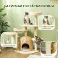 Pikkukuva 4 / 10: Rootz Cat Tree - Leikkikeskus - Raaputustolppa - Mukava riippumatto - Pehmeä pehmo - 56cm x 48cm x 112cm