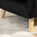 Miniatyrbillede 9 af 10: Rootz Sovesofa - Cabriolet sofa - Futon - Blødt stof - Fleksibelt ryglæn - 94 cm x 78 cm x 80 cm - Cremehvid - Nem montering