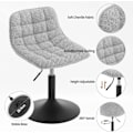 Miniatyrbild 4 av 8: Rootz Chenille Barpall - Sminkstol - Sminksits - Andningsbart tyg - 42,5 cm x 35 cm - Höjdjustering 38-49,5 cm