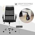 Miniatyrbild 6 av 11: Rootz Office Chair - Gaming Chair - Desk Chair - Swivel Chair With Rocker Function - Height Adjustable - Foam - Black