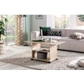 Miniatyrbillede 3 af 7: Rootz Design sofabord 95 x 51 x 54,5 cm Sonoma drejeligt med hjul - Sofabord Sofabord - Sofabord Loungebord - Sofabord med opbevaringsplads