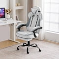 Miniatyrbillede 7 af 8: Rootz Ultimate Gaming Chair - Ergonomisk kontorstol - Computerstol - Forbedret komfort med indbyggede fjedre - Pletbestandigt læderstof - Justerbart o