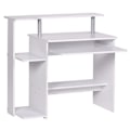 Miniatyrbild 7 av 7: Rootz Modernt datorbord med PC-hylla - Hemmakontor - Tidlös design - Utdragbar tangentbord - Vit - 94 cm x 90,5 cm x 48,5 cm - Generös bänkskiva - Int