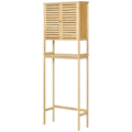 Pikkukuva 1 / 7: Rootz Bamboo -wc -hylly - WC -kylpyhuoneen järjestäjä - säilytyskaappi - Avaruussäästö - 60 x 23 x 173 cm