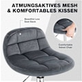 Miniatyrbillede 4 af 7: Rootz Velvet kontorstol - Justerbar skrivebordsstol - Ergonomisk drejestol - Komfortabel, fleksibel, ergonomisk design - 56,5 cm-68 cm x 38 cm x 31 cm