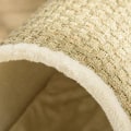 Miniatyrbillede 6 af 6: Rootz Cat Cave - Kattehus - Katteseng - Med kradser - Inkluderer pude - Fyrretræ/Tangreb/Flannel Polyester - Natur/Beige - 41cm x 38cm x 43cm