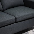 Miniatyrbillede 7 af 8: Rootz Sofa - Hjørnesofa - Stofsofa - Hjørnesofasæt - L-Shape Sofa - Mørkegrå - 197 x 139 x 91 cm