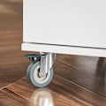 Miniatyrbillede 9 af 9: Rootz køkkenskabsvogn - Køkkenø - Serveringsvogn - Top i rustfrit stål - Justerbare hylder - Nem mobilitet med låsbare hjul - Holdbar MDF-konstruktion