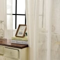 Miniatyrbild 7 av 7: Rootz Set med 2 transparenta gardiner - Skira voiledraperier - Krämgardiner i linne-look - Högkvalitativt material, perfekt ljusfiltrering, enkelt und