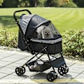 Pikkukuva 2 / 11: Rootz Dog Buggy Pet Stotaler - Koirakärry - Kissan buginen - palautuva kahva - 76,5 x 52 x 95 cm
