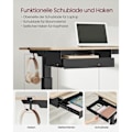 Miniatyrbillede 6 af 8: Rootz Elektrisk stående skrivebord - Sit Stand Skrivebord - Justerbar Højde Skrivebord - Greige Sort - Spånplade stål - Støjsvag drift - Hurtig juster