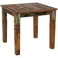 Miniatyrbillede 1 af 5: Rootz spisebord 80 x 80 x 76 cm Mango Shabby Chic massivt træ - Design landsted spisebord bådbruser - Spisebord rektangulært - Køkkenbord 4 personer