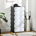 Miniatyrbild 2 av 10: Rootz Modular Shoe Shelf System - Storage Rack - Shoe Organizer - Anpassningsbar design - 49 cm x 36,5 cm x 108 cm