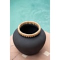 Miniatyrbillede 3 af 8: Rootz Styly Black Vase - Terracotta Masterpiece - Eartancware - Coastal Vibes - 29 cm x 29 cm x 23 cm