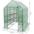 Pikkukuva 3 / 9: Rootz Foil Greenhouse - Puutarhakasvihuone - Kasvisuoja - Optimaalinen ilmanvaihto - Kestävä rakenne - Helppo koota - 143cm x 143cm x 195cm