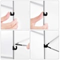 Miniatyrbillede 5 af 8: Rootz Skoskab Transparent - Opbevaringsskab - Transparent Hyldeskab - Skoskabe - 9 par sko - 123 x 31 x 93 cm