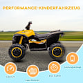 Pikkukuva 4 / 10: Rootz Kids Electric Quad - Ride on 4 Wheeler - Keltainen + musta - LED-ajovalot - MP3-soitin - 83cm x 53cm x 55,5cm