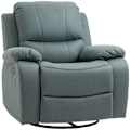 Miniatyrbillede 1 af 7: Rootz Relax Chair - Hvilestol - Stuestol - Med Vippejustering - 360° drejelig - Polyester/skum/stål - Grøn - 93 cm x 100 cm x 98 cm