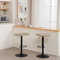 Miniatyrbild 2 av 9: Rootz barpall i trä - Vridbar pall - Ergonomisk pall - Justerbar i höjdled - Sits i massivt trä - 41,5 cm x (60-81 cm) x 31,5 cm
