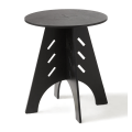 Miniatyrbillede 1 af 8: Rootz træsidebord - Sofabord - Tandledsbord - Nem montering - Miljøvenlig - Støjreducerende gulvbeskyttere - H55 x Ø46,5 cm