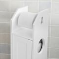 Pikkukuva 4 / 7: Rootz White -kylpyhuonekaappi - WC-paperipidike - Säilytysjärjestelmä - Tilaa säästävä muotoilu - Ilmankiertoominaisuus - Noin. L20 x S18 x K78 cm